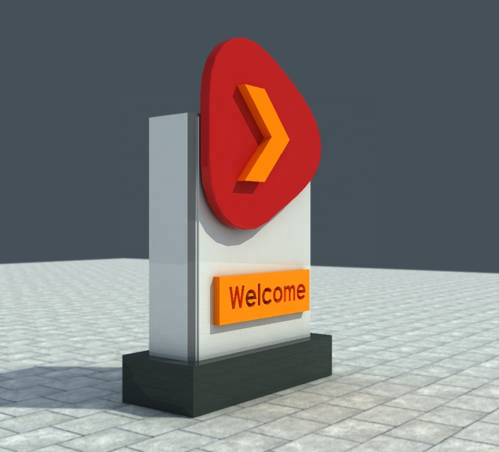 Petrol Station Acrylic Material Exit Entrance Sign