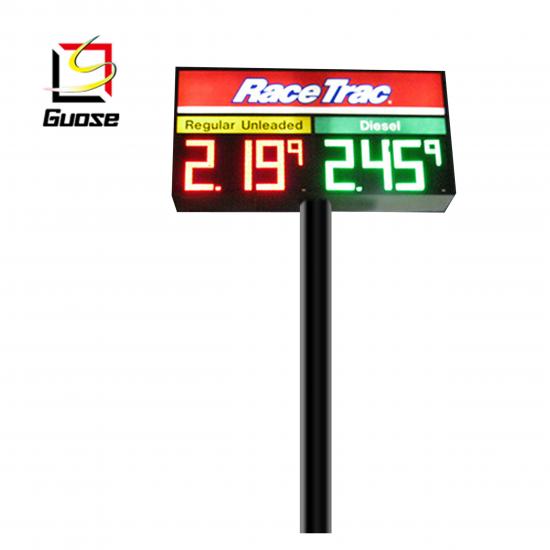 Gas station led advertising sign